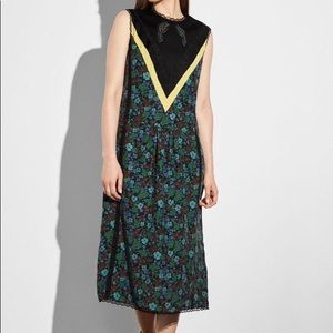 Floral Coach Dress with Lace